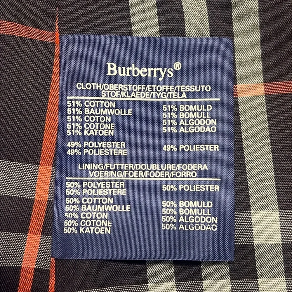 BURBERRY’S of London Men's Navy Blue Trench Coat - Picture 12 of 16